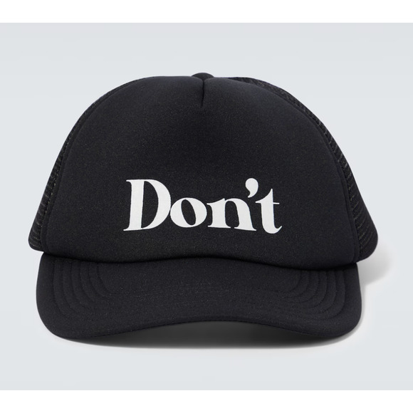 Undercover Printed Don't baseball cap Black Trucker